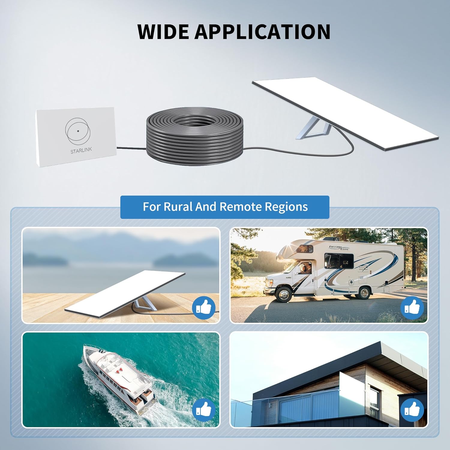 Kabllo për Starlink Lucmo Gen 3 Standard Generation 3, 46m, i zi