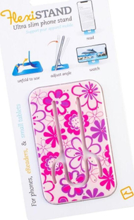 Mbajtëse telefoni Thinking Gifts Flexistand, për eReader dhe tablet të vogël, model Pink Flower