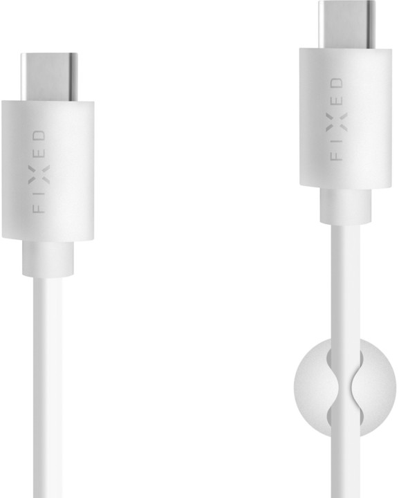 Kabllo Fixed, USB-C në USB-C, 2m, 15W, e bardhë