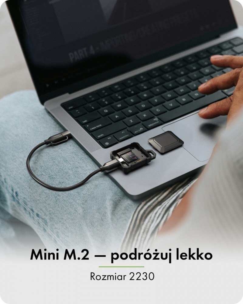 Kuti e jashtme SSD ICY BOX Mini M.2 NVMe, USB 3.2 10 Gbps, e zezë