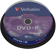 Disk Verbatim DVD + R, 10 copë