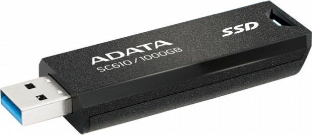 SSD i jashtëm ADATA SC610, 1TB, USB 3.2 Gen2, i zi kuqe