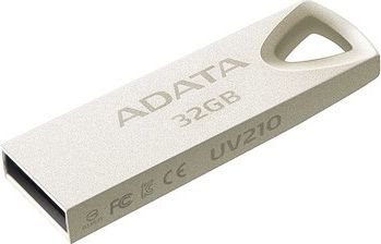 USB ADATA UV210, 32GB, металик, златна боја