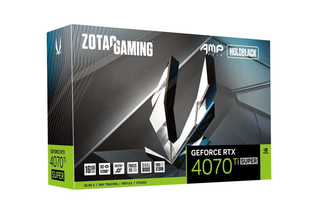 Kartë grafike Zotac NVIDIA GeForce RTX 4070 Ti SUPER, 16 GB GDDR6X, ZT-D40730F-10P