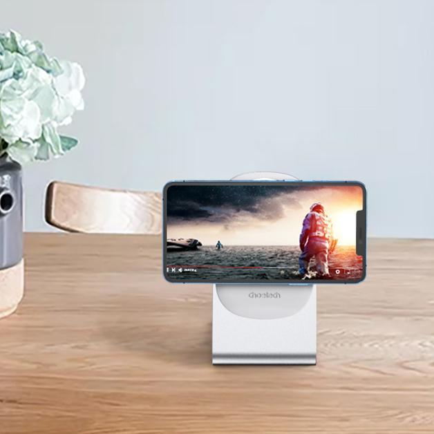 Karikues pa tela magnetik Choetech T517 F, 15W, me kabllo USB C, i zi