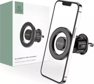 Mbajtëse magnetike për veturë 4kom.pl N51, MagSafe, për grilë ajri, e zezë