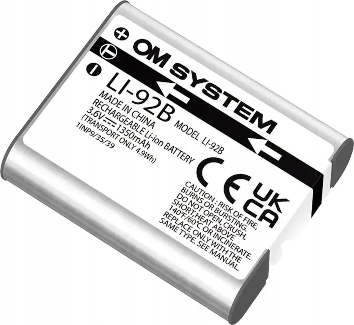 Литиум-јонска батерија OM System LI-92B, 1350mAh, за камера Tough TG
