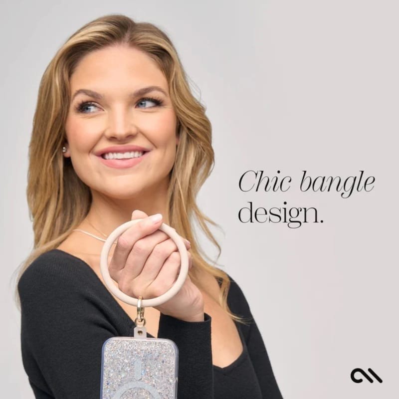 Byzylyk telefoni Phone Bangle, universal, material i qëndrueshëm, bezhë