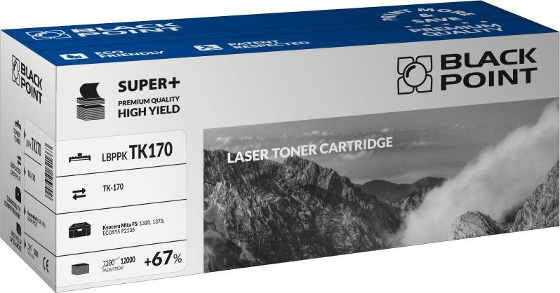 Toner për printer Black Point LBPPKTK170, zëvendësues për TK-170, i zi