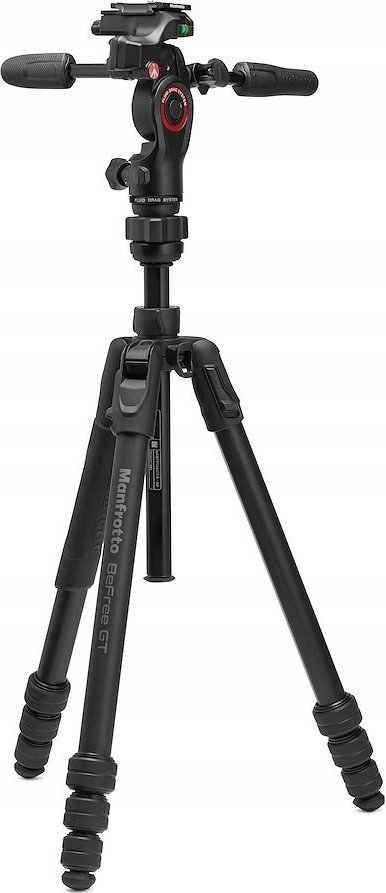Trekëmbësh Manfrotto Befree GT PRO, alumin, 3-way, i zi