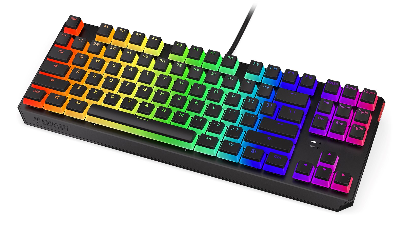 Tastierë mekanike Gaming Endorfy THOCK TKL PUD, USB, Kailh Blue, RGB