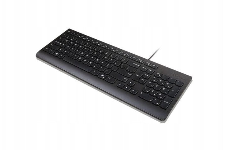 Tastierë Lenovo Essential, QWERTY Nordike, me kabllo USB, e zezë
