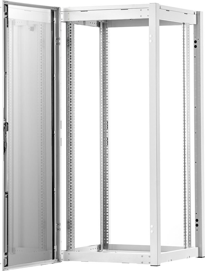 Kabinet rrjeti Hyper Pro 19" 26U, 600x600mm, derë me xham, gri