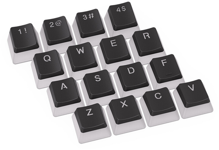 Taste Endorfy KC104, 104 copë, PBT, të zeza