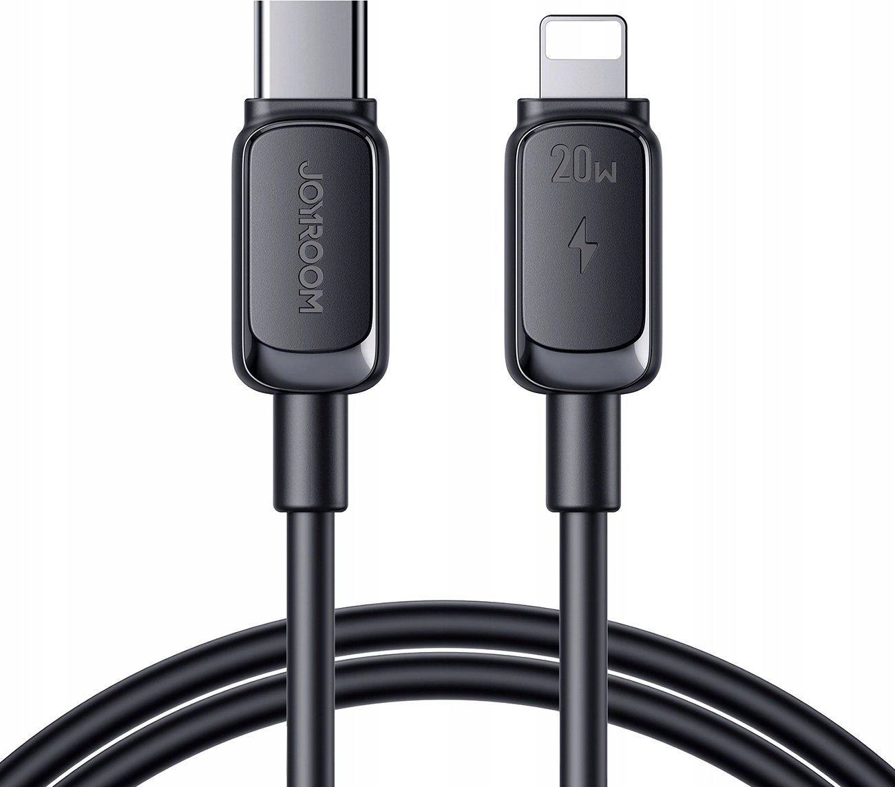 Kabëll karikues Joyroom Multi Color Series A14, USB C në Lightning, 20W, 1.2m, i zi