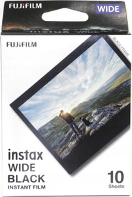 Film fotografik Fujifilm Instax Wide, Black, 10 ekspozime