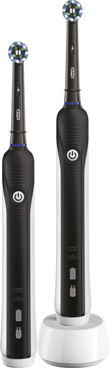 Четка за заби Lifestyle Oral-B Pro 1 790 Cross Action Bonus Handle - црна