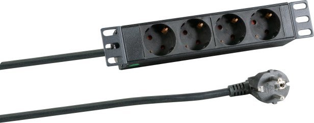 Parazgjerues rryme EFB Elektronik EK631DE.10, 4 dalje, 2 m, i zi