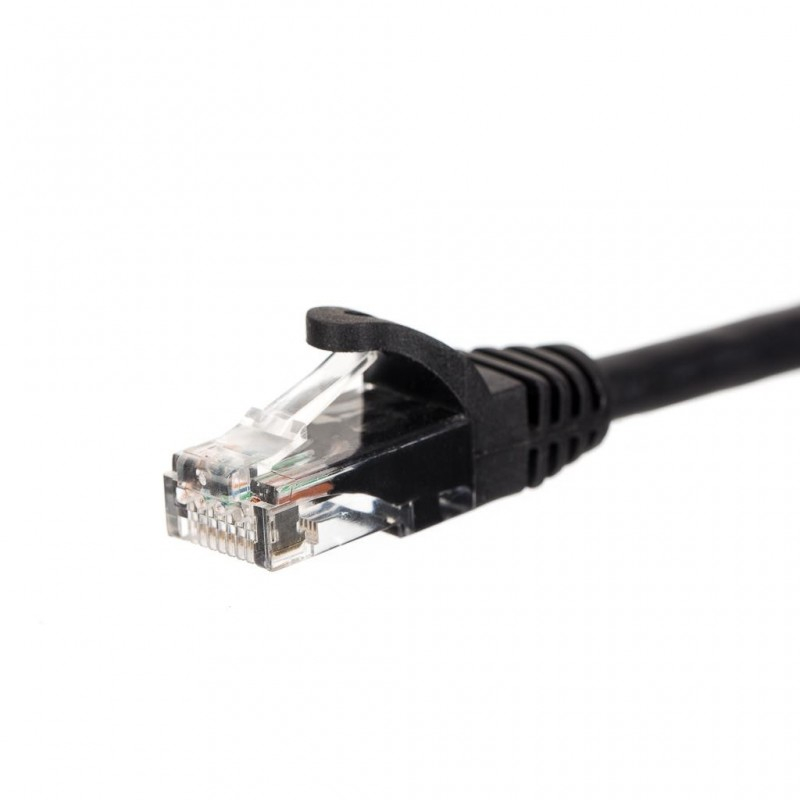 Kabllo NetRack Patchcord Cat5e, UTP, 0.5 m, e zezë