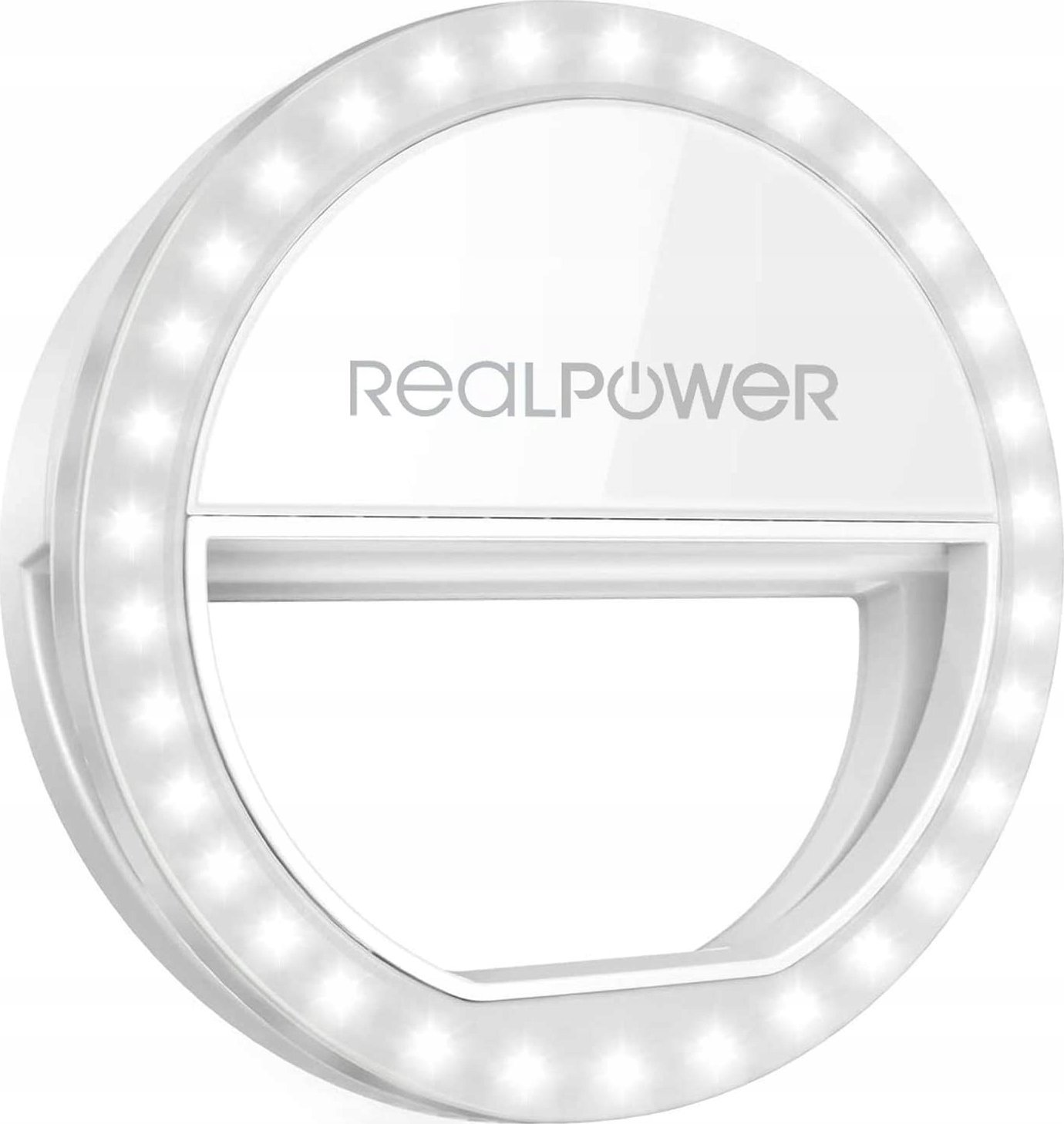 Dritë unazë për selfie Ultron RealPower, LED, 8.5cm, gri