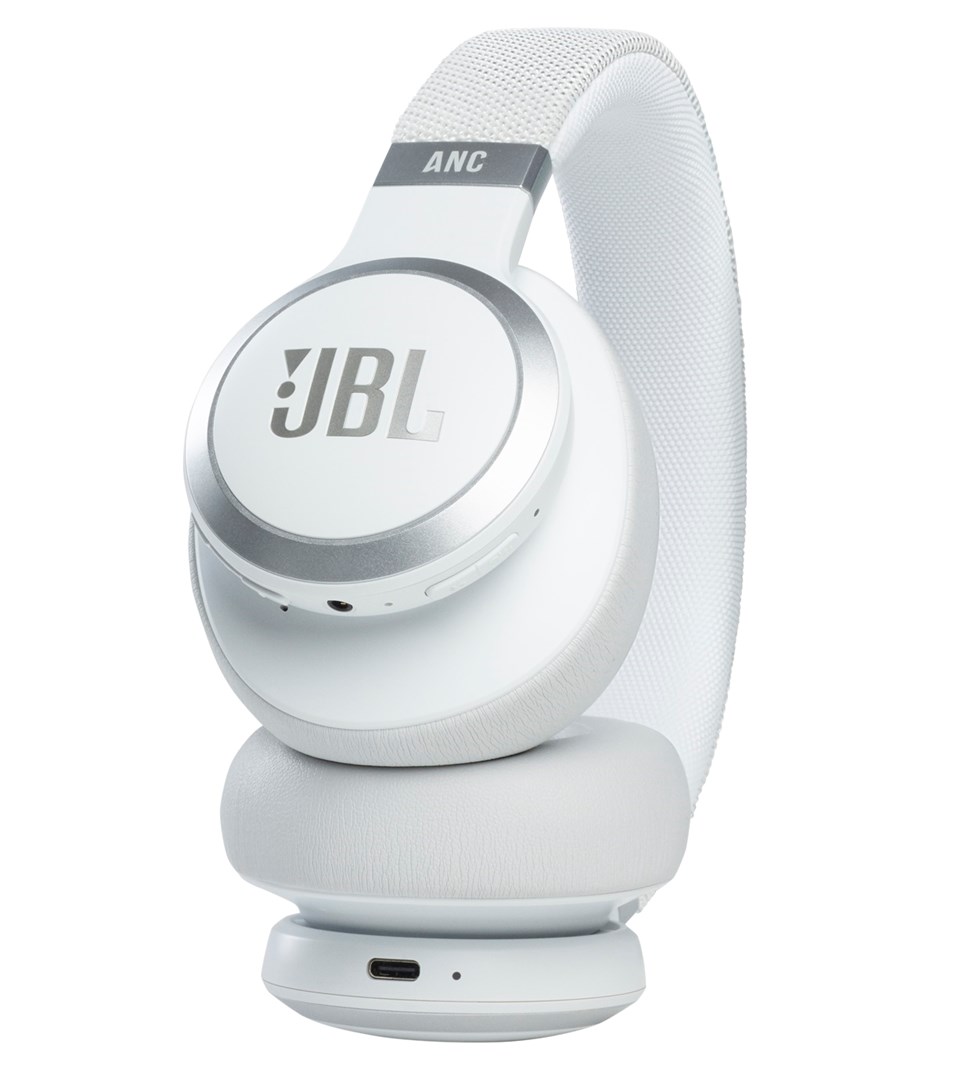 Kufje Bluetooth JBL Live 660 BT, 40mm, ANC, e bardhë