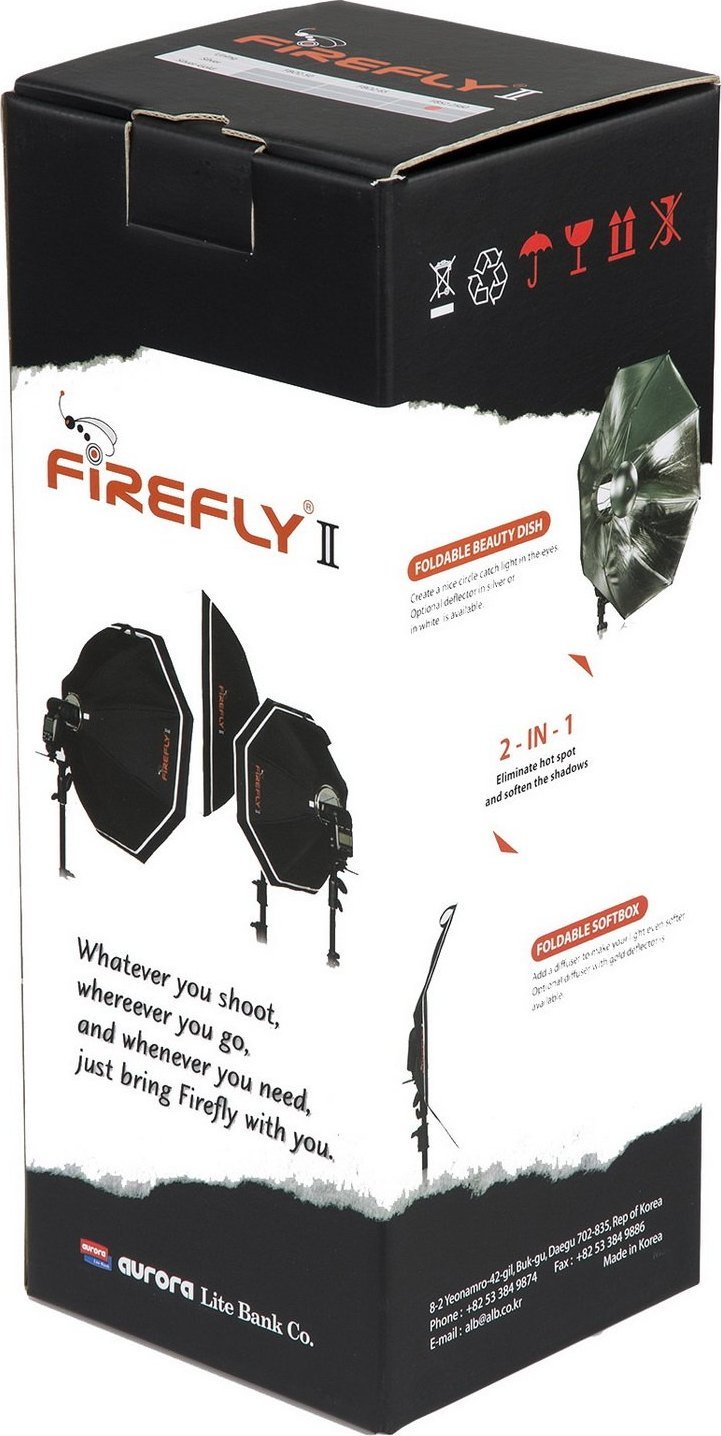 Blic studio Aurora Firefly II Beauty Box 65, sistem ndriçimi, 65cm, i bardhë