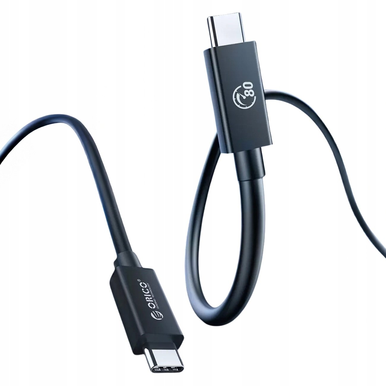 Kабел Orico USB4 Thunderbolt 5, 80Gbps, 240W, 1.5m, црн