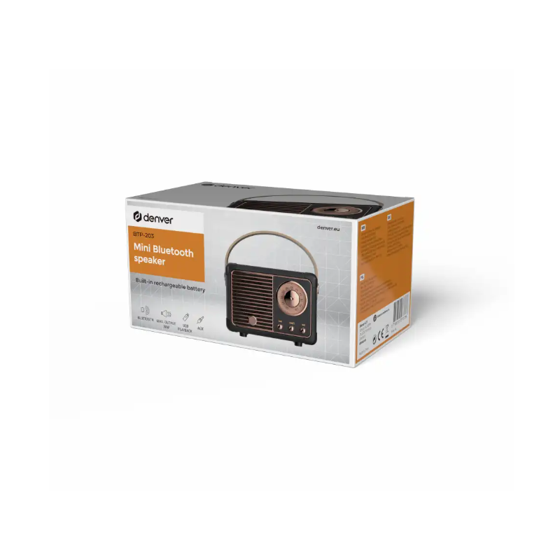 Denver RetroBeat BTP-203B BT Speaker