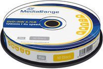 DVD+RW медиум MediaRange 4,7GB 4x, Spindle 10парчиња