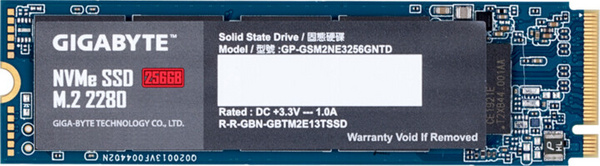 [OUTLET] Disk SSD GIGABYTE, M.2 - 256GB