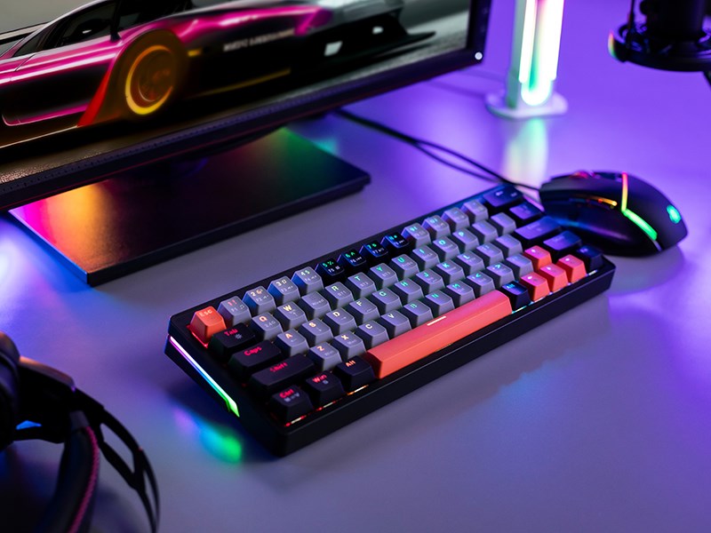 Tastierë mekanike Gaming Tracer GAMEZONE EVO1, USB, RGB, e hirtë e errët