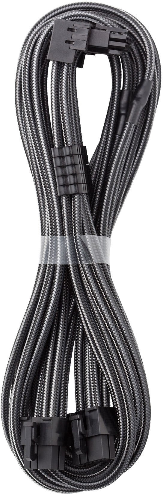 Kabllo lidhëse CableMod C-Series Pro, 16-pin në 2x 8-pin PCIe, 90°, carbon