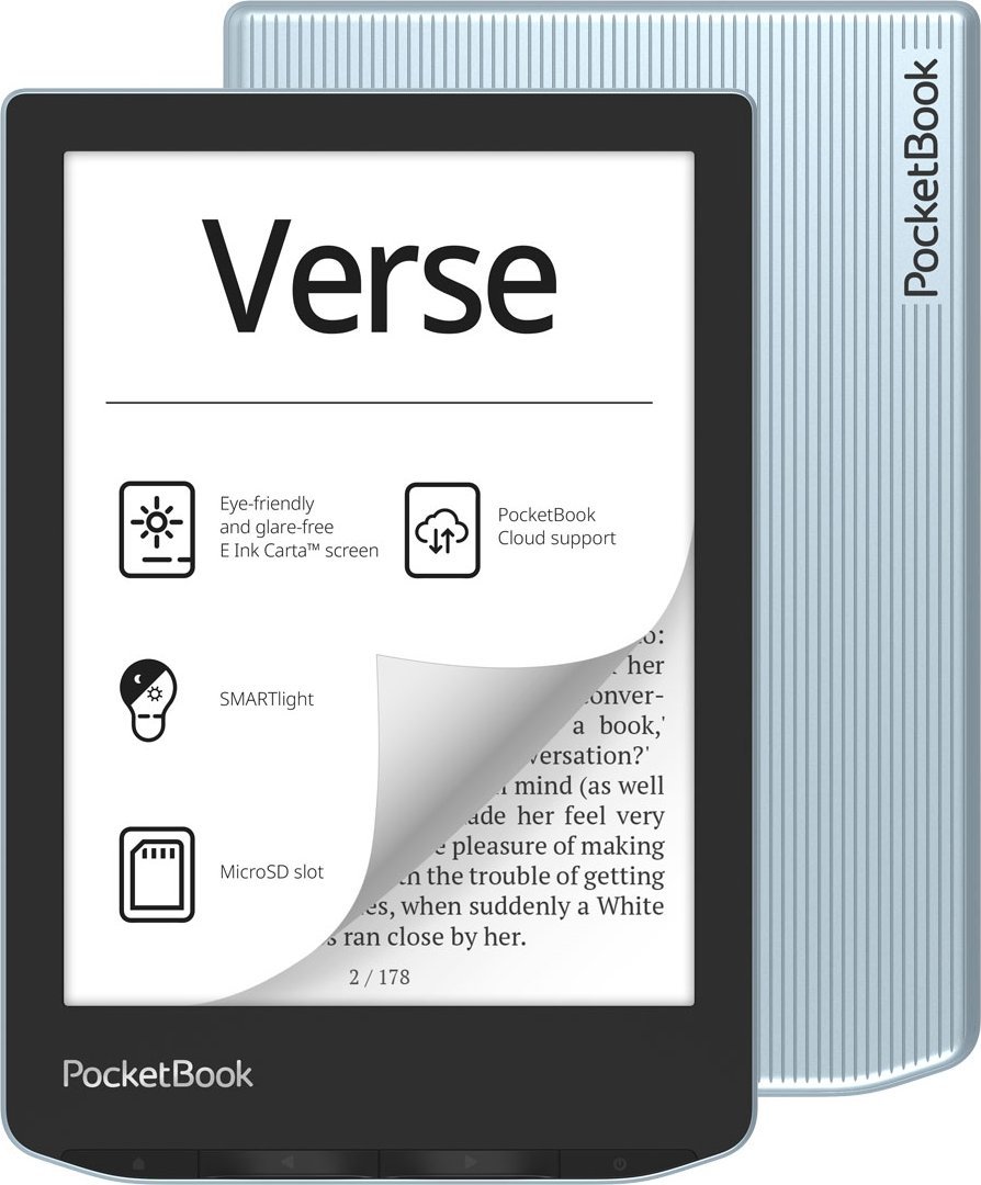 Lexues elektronik PocketBook Verse, 6", 8GB, i zi blu