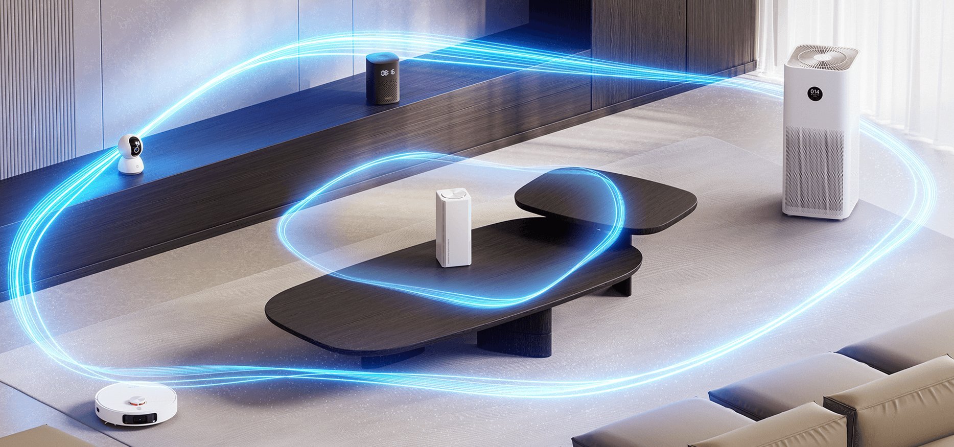 Sistem mesh Wi-Fi Xiaomi AX3000 NE, Wi-Fi 6, set 3 pjesë, i bardhë