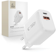 Karikues muri Tech-Protect NCA30 PD, 30W, USB-A USB-C, i bardhë