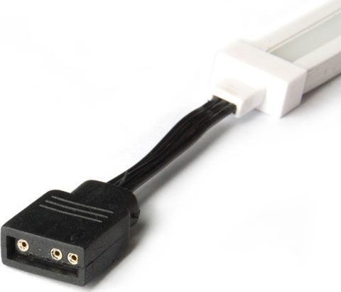 Shirita LED ARGB SilverStone LS04, të dyanshëm, set 2 copë, të bardhë