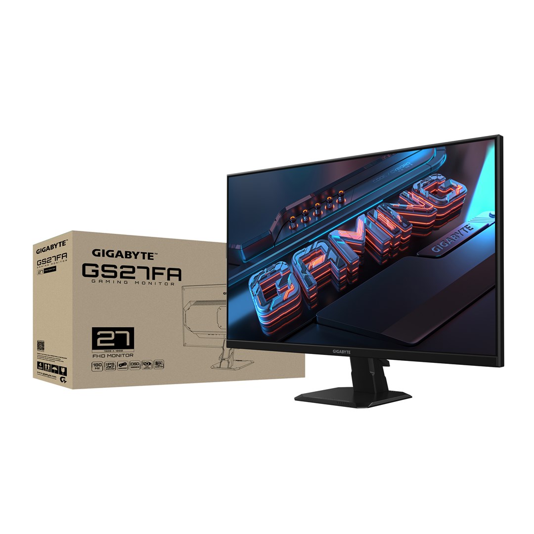 GIGABYTE GS27FA монитор, 27'', Full HD LED, 180Hz, црн