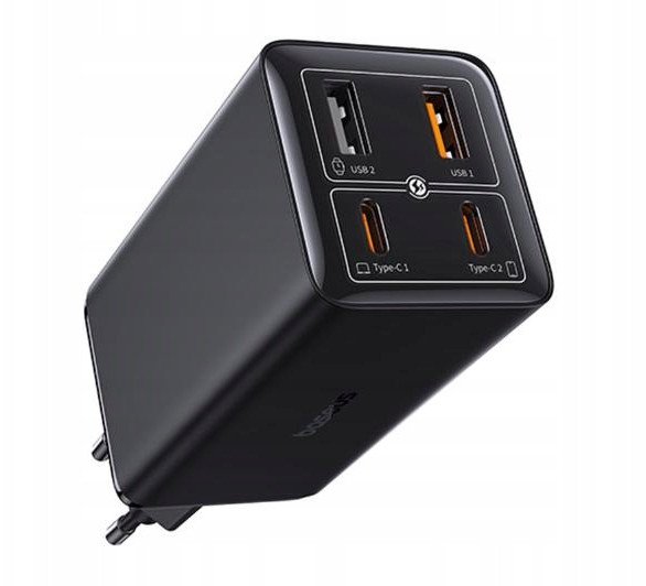 Karikues murale Baseus GaN6 Pro, 100W, 4 porta USB C USB A, i zi