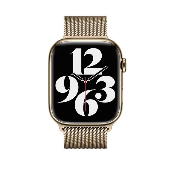 Apple Watch 45mm Band, Gold Milanese Loop