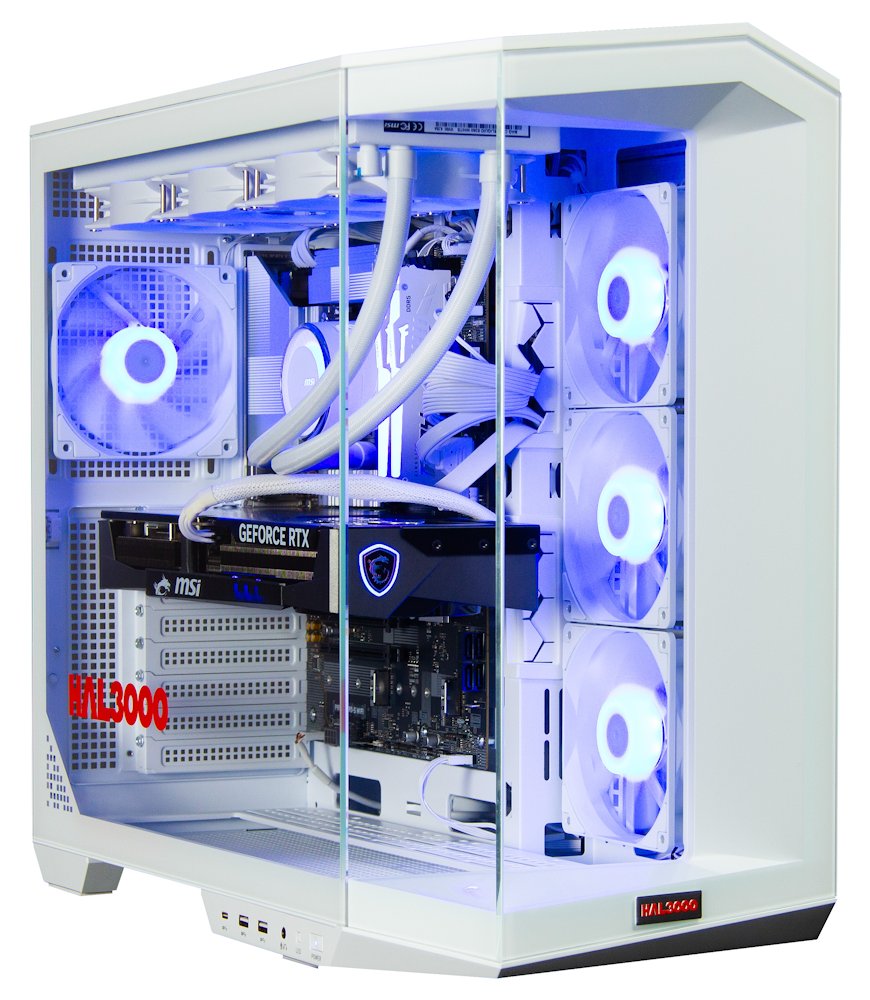 Kompjuter HAL3000 Master Gamer Ultimate-K 5080 (15th gen), Intel Core Ultra 7 265KF, NVIDIA GeForce RTX 5080, 32GB RAM, 2TB SSD, i bardhë