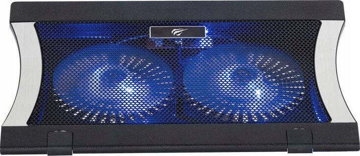 Ftohës laptopi Havit HVF2051, deri 17", 2 ventilatorë LED, i zi