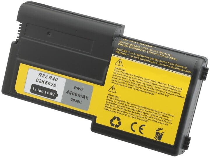 Bateri Patona pët IBM, THINKPAD R32/R40, 4400mAh Li-Ion, 14,4V