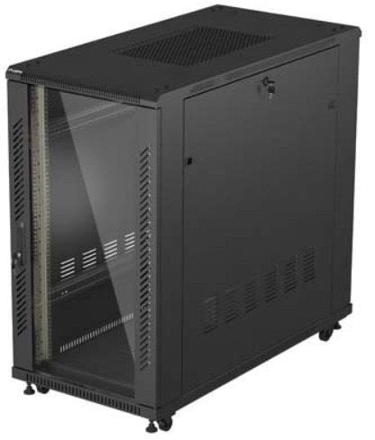 Kabinet rack 19" Lanberg FF01-6222-12B, 22U, 600x1200 mm, i zi