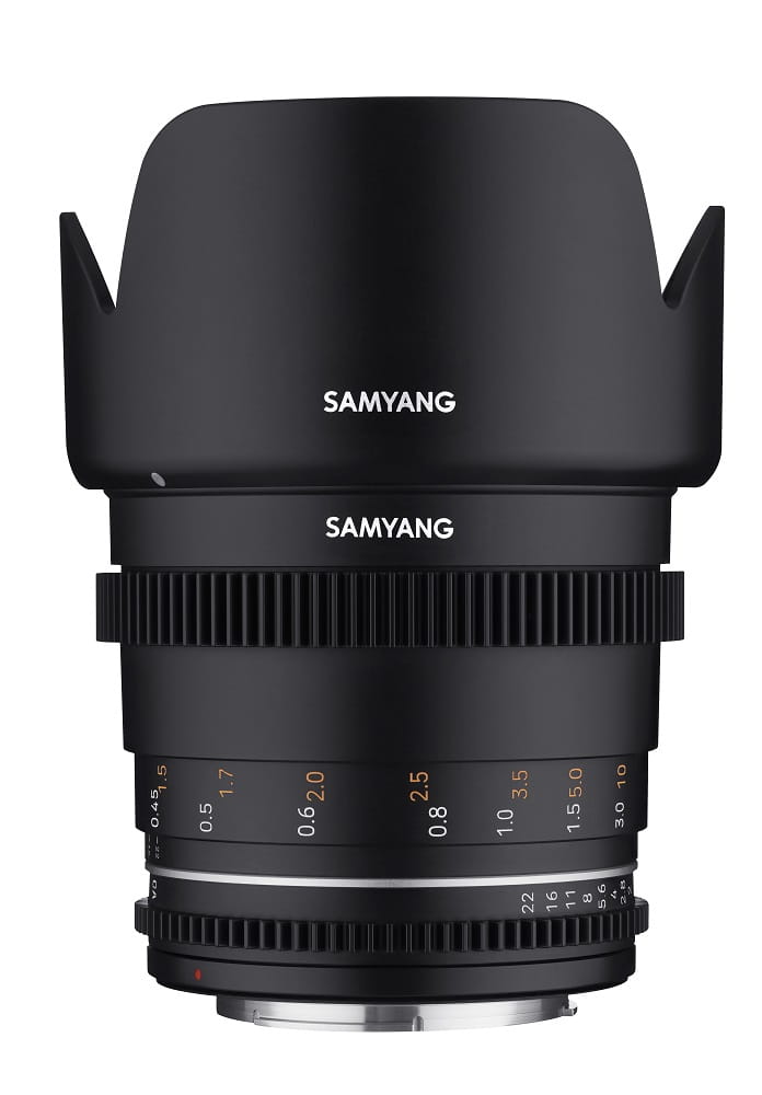 Objektiv Samyang Canon RF 50mm T1.5 VDSLR MK2, full frame, i zi