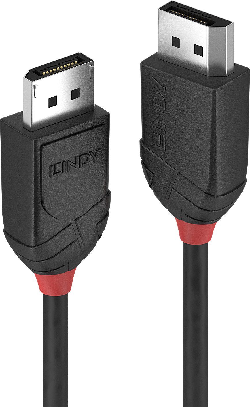 Kabllo Lindy, DisplayPort - DisplayPort, 2 m, e zezë