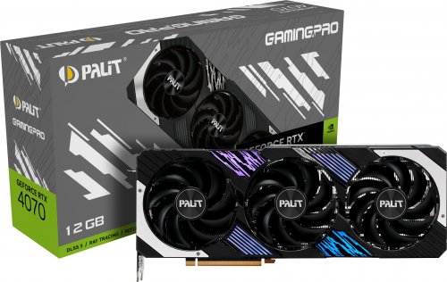 Kartelë grafike Palit GeForce RTX 4070 GamingPro, 12GB GDDR6X