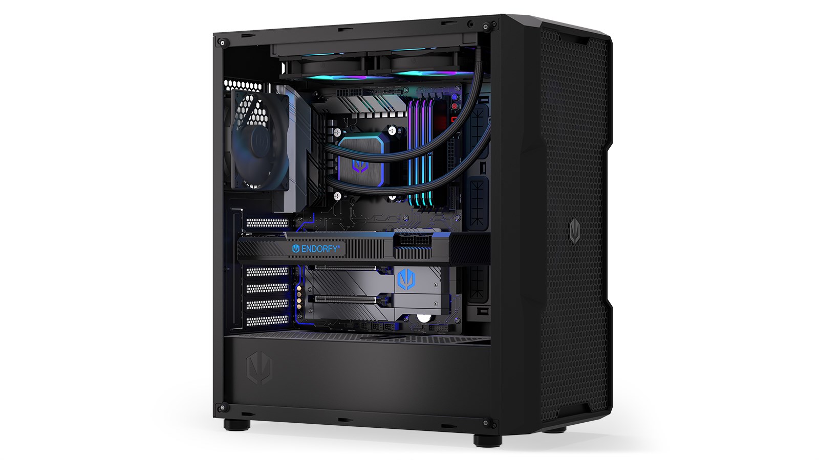 Ftohës me ujë Endorfy Navis F240 ARGB, 24 cm, i zi