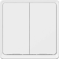 Ndarës inteligjent Tesla Smart Switch Dual Battery, ZigBee, 2 butona, i bardhë