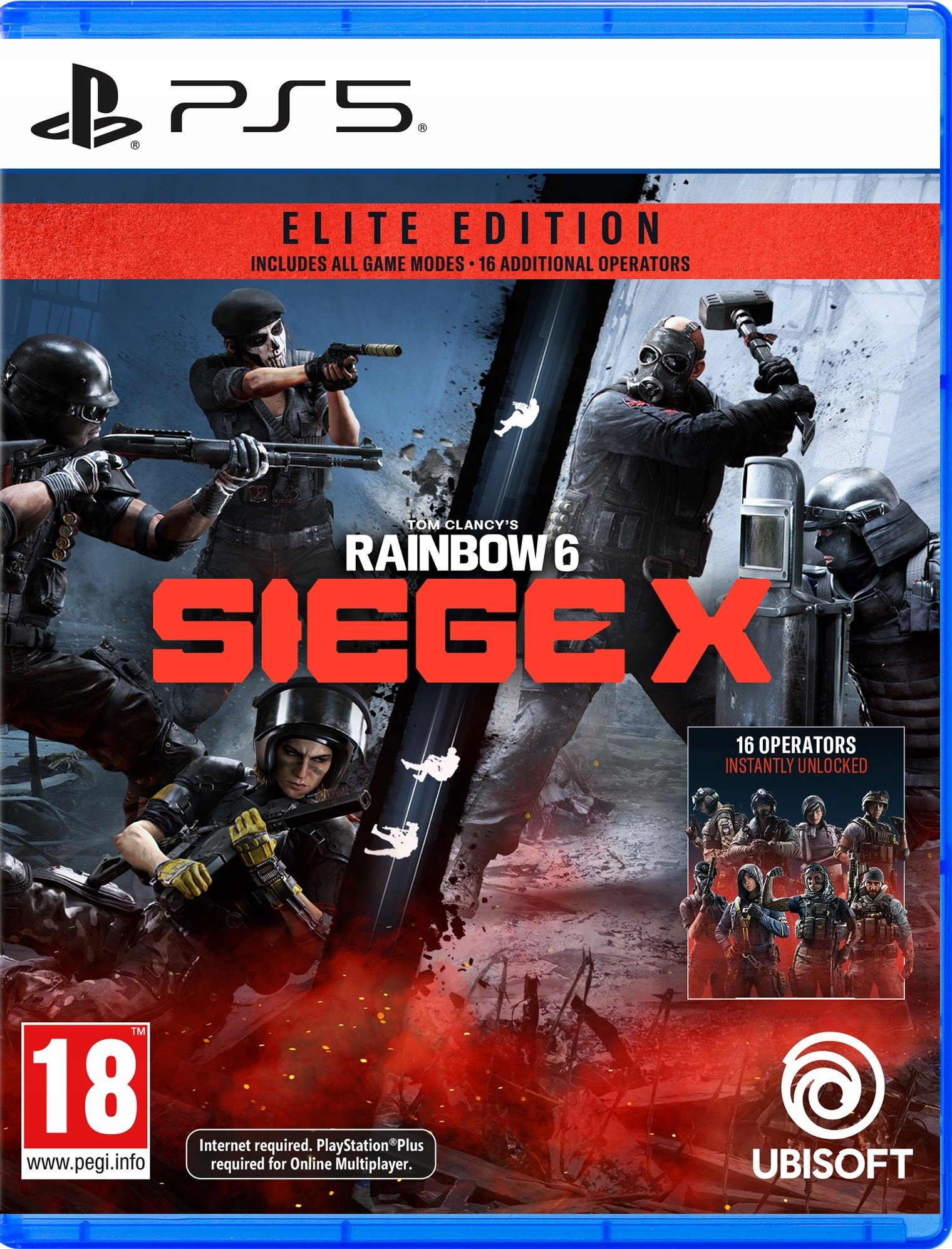 Lојa PS5 Ubisoft Tom Clancys Rainbow Six Siege X Elite Edition, пукачка, за повеќе играчи