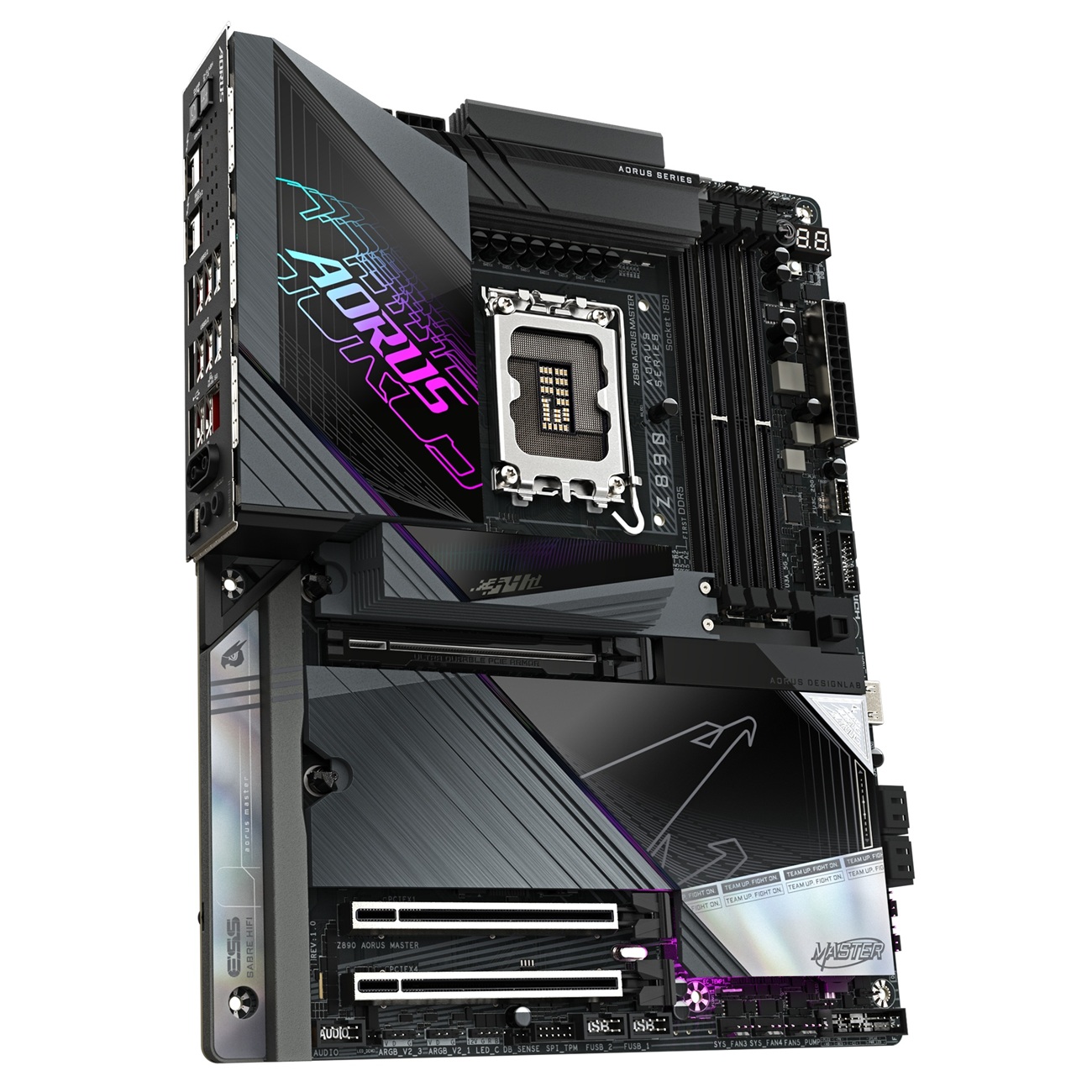 Матична плоча Gigabyte Z890 AORUS MASTER, ATX, LGA 1851, DDR5, црна